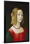 Portrait of a Young Girl. Probably About 1490-Domenico Ghirlandaio-Framed Giclee Print