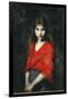 Portrait of a Young Girl, The Shiverer-Jean-Jacques Henner-Framed Giclee Print