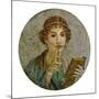 Portrait of a Young Girl with Pen and Writing Tablet-null-Mounted Giclee Print