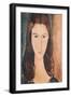 Portrait of a Young Girl-Amedeo Modigliani-Framed Giclee Print