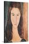 Portrait of a Young Girl-Amedeo Modigliani-Stretched Canvas