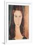 Portrait of a Young Girl-Amedeo Modigliani-Framed Premium Giclee Print