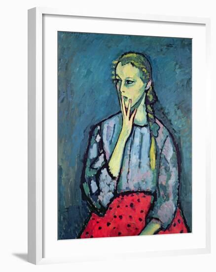 Portrait of a Young Girl-Alexej Von Jawlensky-Framed Giclee Print