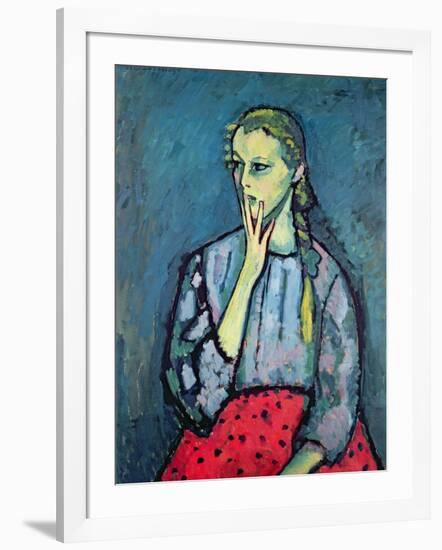 Portrait of a Young Girl-Alexej Von Jawlensky-Framed Giclee Print