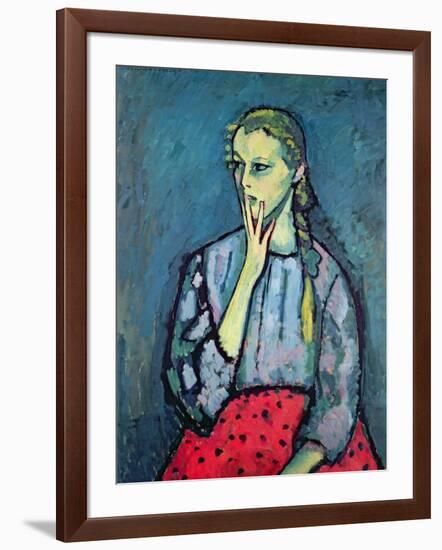 Portrait of a Young Girl-Alexej Von Jawlensky-Framed Giclee Print