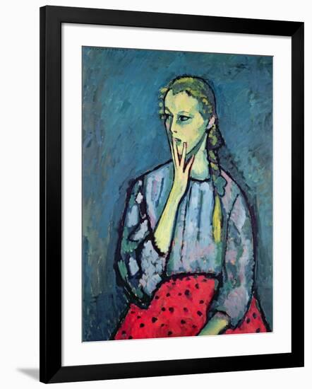 Portrait of a Young Girl-Alexej Von Jawlensky-Framed Giclee Print