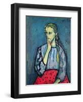 Portrait of a Young Girl-Alexej Von Jawlensky-Framed Giclee Print