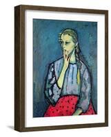 Portrait of a Young Girl-Alexej Von Jawlensky-Framed Giclee Print