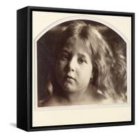 Portrait of a Young Girl-Julia Margaret Cameron-Framed Stretched Canvas