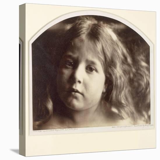 Portrait of a Young Girl-Julia Margaret Cameron-Stretched Canvas