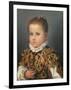 Portrait of a Young Girl-Giovanni Battista Moroni-Framed Giclee Print