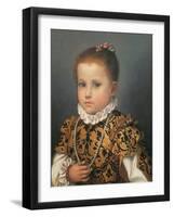 Portrait of a Young Girl-Giovanni Battista Moroni-Framed Giclee Print