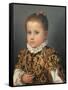 Portrait of a Young Girl-Giovanni Battista Moroni-Framed Stretched Canvas