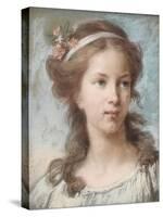 Portrait of a Young Girl-Elisabeth Louise Vigee-LeBrun-Stretched Canvas