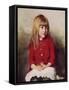 Portrait of a Young Girl-John Everett Millais-Framed Stretched Canvas