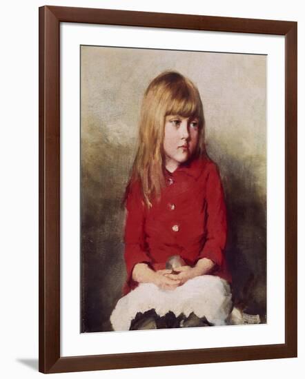 Portrait of a Young Girl-John Everett Millais-Framed Giclee Print