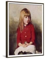 Portrait of a Young Girl-John Everett Millais-Framed Premium Giclee Print