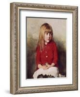 Portrait of a Young Girl-John Everett Millais-Framed Giclee Print