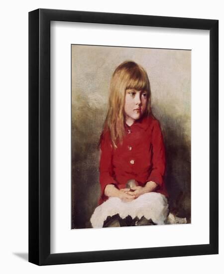 Portrait of a Young Girl-John Everett Millais-Framed Giclee Print