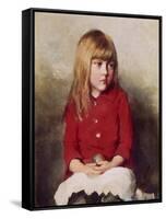 Portrait of a Young Girl-John Everett Millais-Framed Stretched Canvas