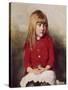 Portrait of a Young Girl-John Everett Millais-Stretched Canvas