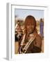 Portrait of a Young Hamer Woman with Goscha, Hamer Tribe, Southern Ethiopia-Gavin Hellier-Framed Photographic Print