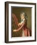 Portrait of a Young Harpist-Adele Romany-Framed Giclee Print