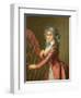 Portrait of a Young Harpist-Adele Romany-Framed Giclee Print