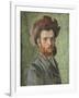 Portrait of a Young Hasidic Jew-Isidor Kaufmann-Framed Giclee Print