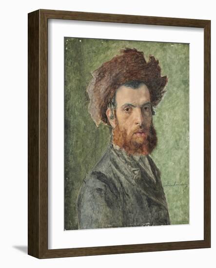 Portrait of a Young Hasidic Jew-Isidor Kaufmann-Framed Giclee Print