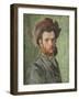 Portrait of a Young Hasidic Jew-Isidor Kaufmann-Framed Giclee Print