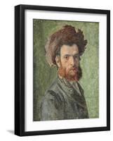 Portrait of a Young Hasidic Jew-Isidor Kaufmann-Framed Giclee Print