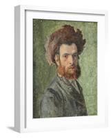 Portrait of a Young Hasidic Jew-Isidor Kaufmann-Framed Giclee Print