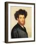 Portrait of a Young Hassidic Jew-Isidor Kaufmann-Framed Art Print