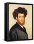 Portrait of a Young Hassidic Jew-Isidor Kaufmann-Framed Stretched Canvas