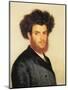 Portrait of a Young Hassidic Jew-Isidor Kaufmann-Mounted Art Print