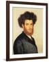 Portrait of a Young Hassidic Jew-Isidor Kaufmann-Framed Art Print