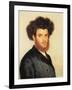 Portrait of a Young Hassidic Jew-Isidor Kaufmann-Framed Art Print