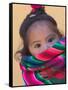 Portrait of a Young Indian Girl, Cusco, Peru-Keren Su-Framed Stretched Canvas