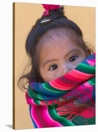 Portrait of a Young Indian Girl, Cusco, Peru-Keren Su-Stretched Canvas