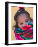 Portrait of a Young Indian Girl, Cusco, Peru-Keren Su-Framed Photographic Print
