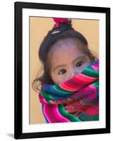 Portrait of a Young Indian Girl, Cusco, Peru-Keren Su-Framed Photographic Print