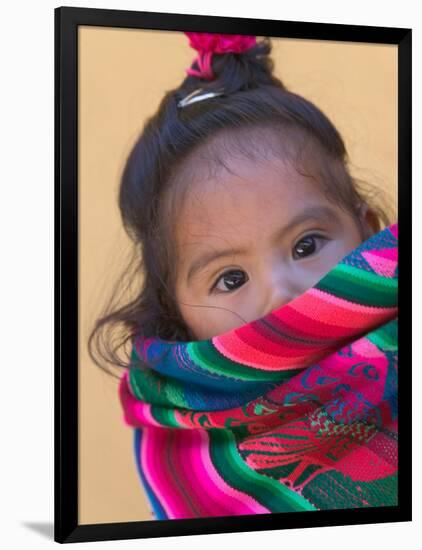 Portrait of a Young Indian Girl, Cusco, Peru-Keren Su-Framed Photographic Print