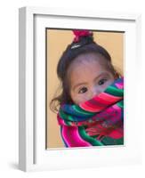 Portrait of a Young Indian Girl, Cusco, Peru-Keren Su-Framed Photographic Print