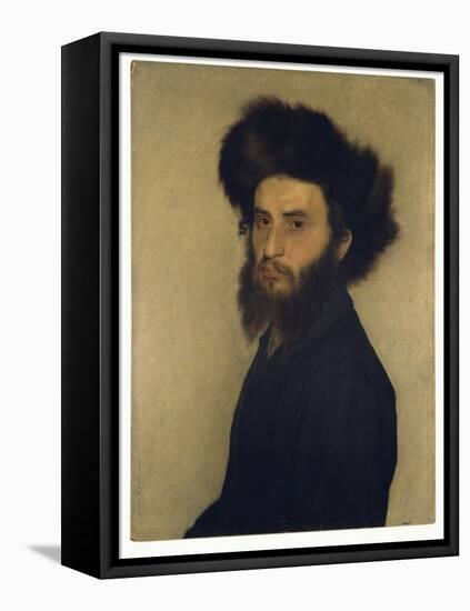 Portrait of a Young Jewish Man-Isidor Kaufmann-Framed Stretched Canvas