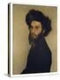 Portrait of a Young Jewish Man-Isidor Kaufmann-Stretched Canvas