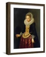 Portrait of a Young Lady, 1622-Nicolaes Eliasz-Framed Giclee Print