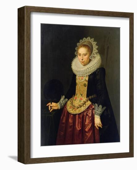 Portrait of a Young Lady, 1622-Nicolaes Eliasz-Framed Giclee Print