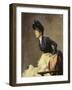 Portrait of a Young Lady, 1889-Hugo von Habermann-Framed Giclee Print