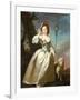 Portrait of a Young Lady as a Shepherdess-Thomas Hudson-Framed Giclee Print